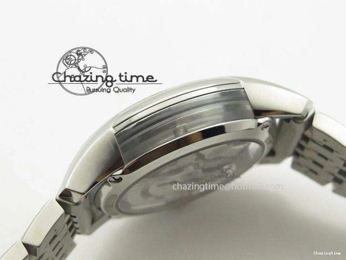 0401 De Ville Hour Vision Co-Axial 41mm SS V6F Best Edition Black Dial On SS Bracelet A BestValue 8277